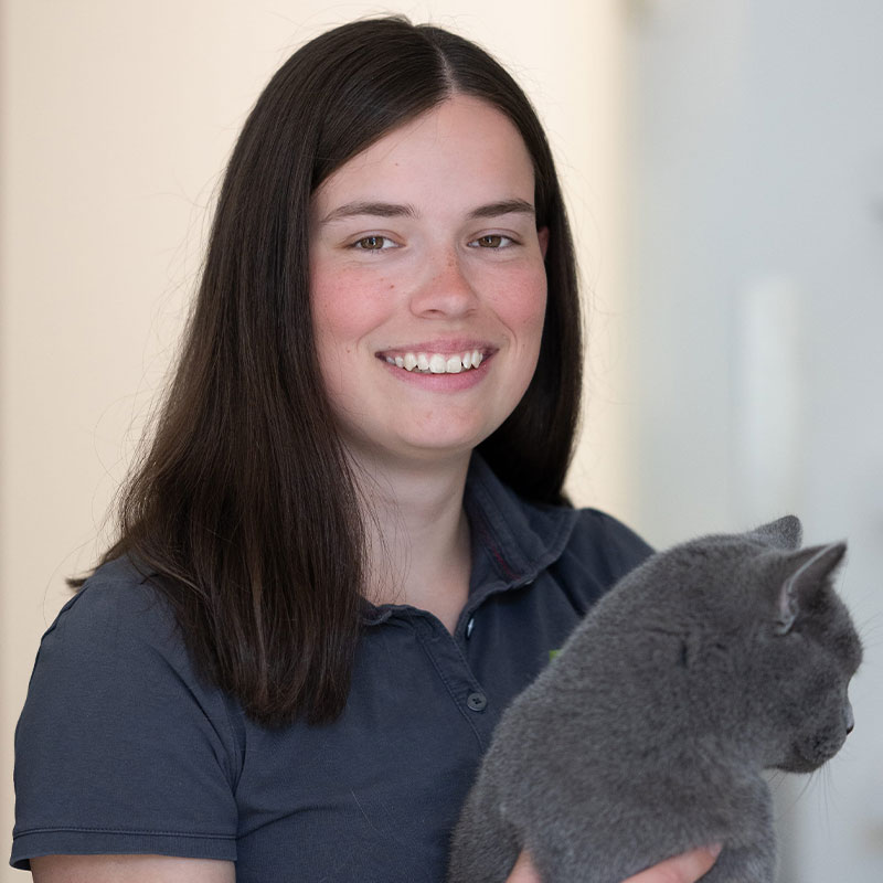TAMINA KÖHLER TFA Sie nimmt Ihr Tier am Behandlungstag in Empfang und betreut es während des Aufenthalts.